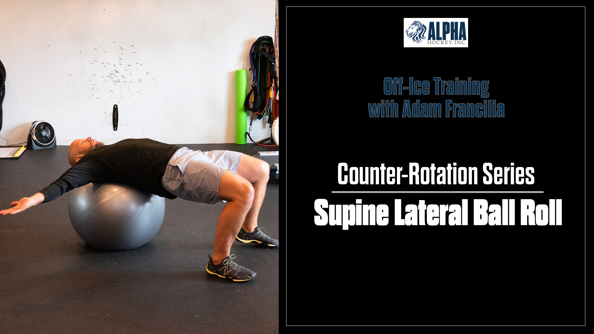Off-Ice with Adam Francilia: Supine Lateral Ball Roll