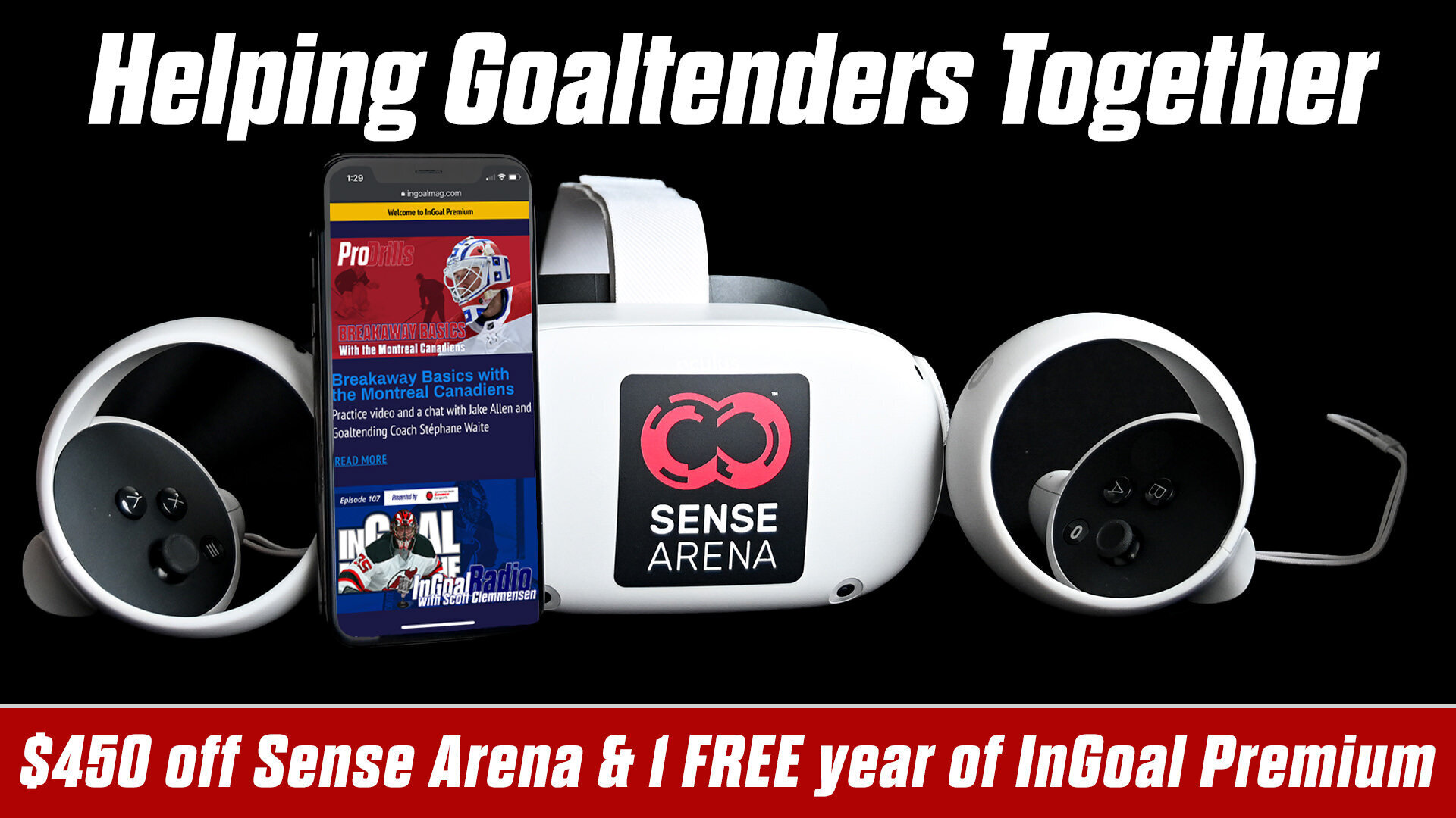 Get Sense Arena for $450 off plus 1 free year of InGoal Premium