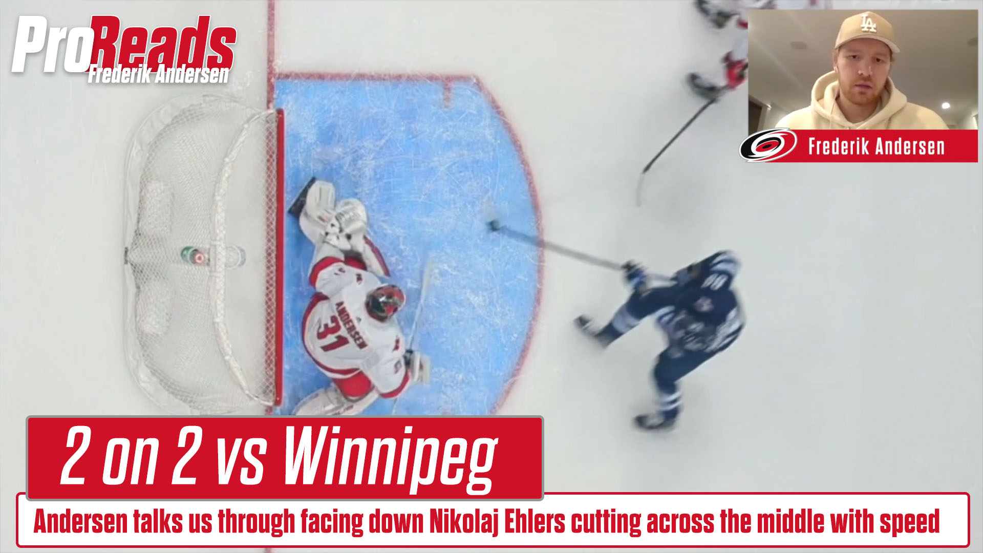 Frederik Andersen Pro Read: Winnipeg 2 on 2