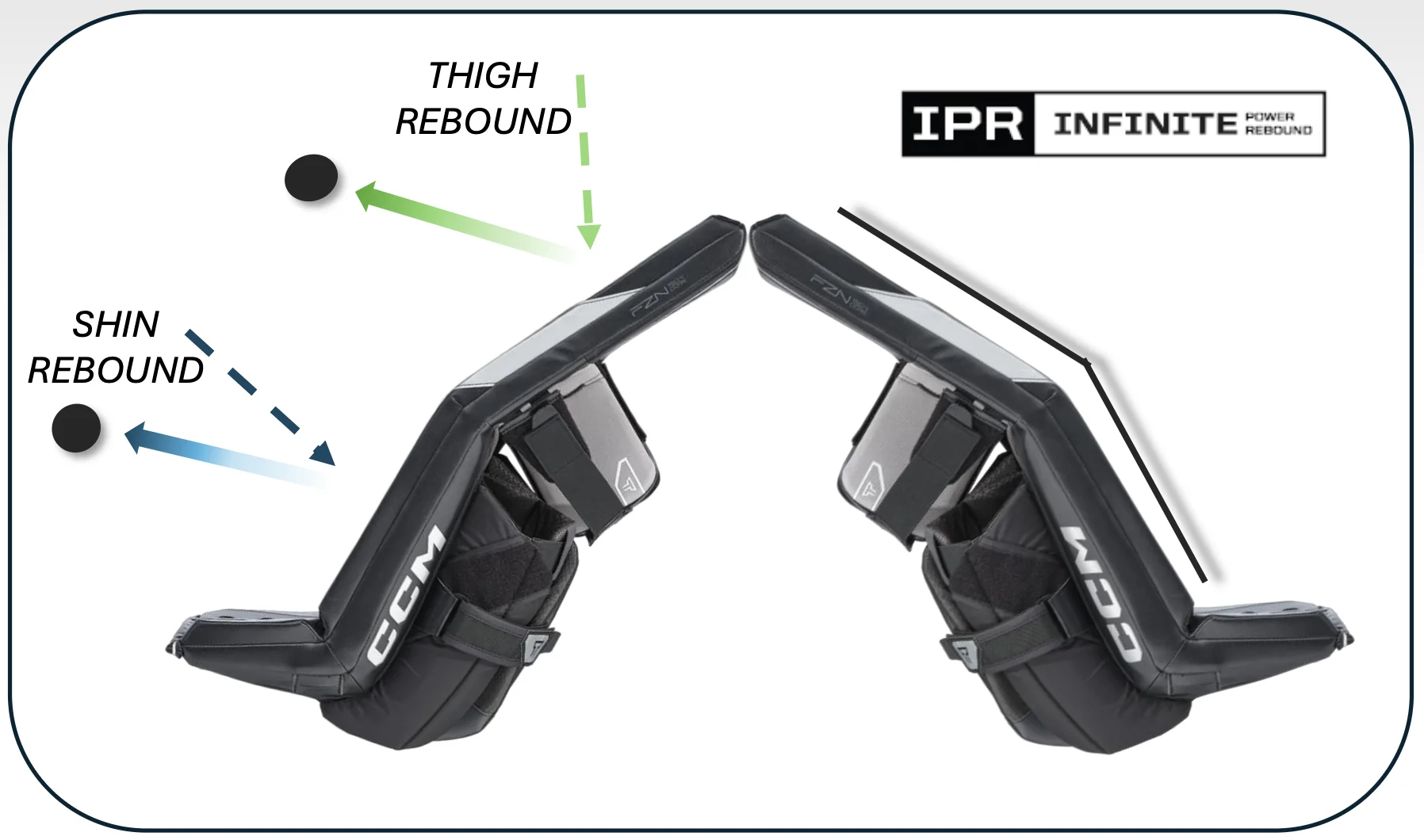 CCM Tacks rebound illustration