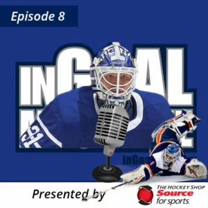 InGoal Radio Episode 8 podcast artwork featuring Frederik Andersen in Maple Leafs gear and Thomas Greiss in Islanders equi...