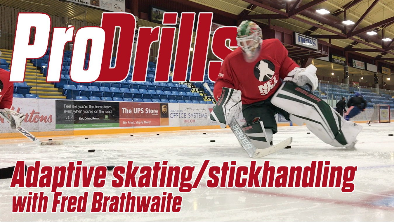 Pro Drills: Fred Brathwaite shares adaptive skating/stickhandling combo drill