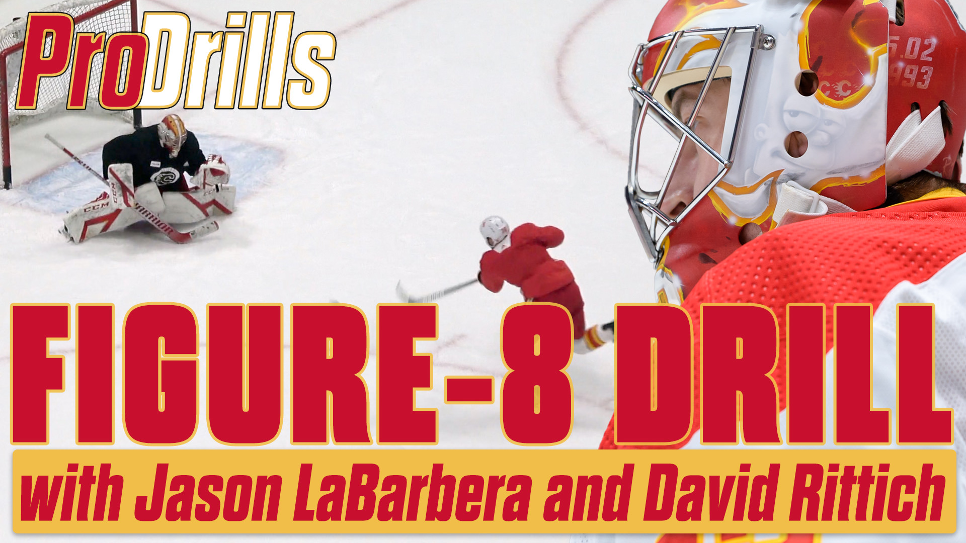 Figure-8 Drill with Calgary Flames Jason LaBarbera and David Rittich