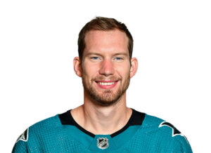 James Reimer San Jose Sharks official NHL headshot in teal jersey