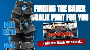 Bauer Pro Elite and GSX goalie pants comparison graphic for InGoal Radio episode 233
