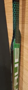 Marc-Andre Fleury's TRUE goalie stick featuring unique green honeycomb grip tape pattern on the shaft
