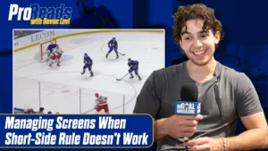 Devon Levi hosts ProReads episode on managing screens when the short-side rule doesn't work, with game footage inset.