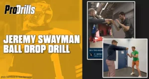 Jeremy Swayman off-ice ball drop reaction drill training eye-hand coordination in ProDrills instructional video