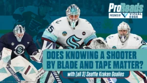 Pro Reads with (all 3) Seattle Kraken GoaliesWide