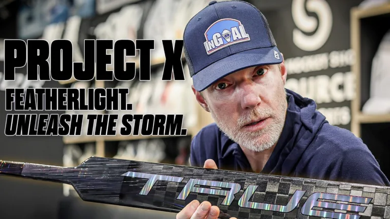 TRUE Project X Goalie Stick: Featherlight. Unleash the Storm.
