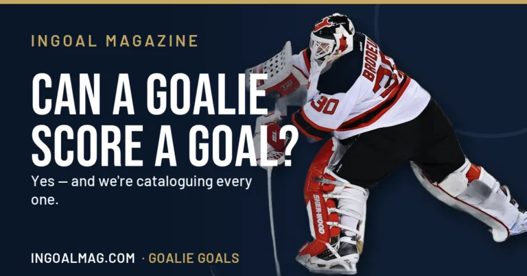 Martin Brodeur playing the puck — InGoal Goalie Goals