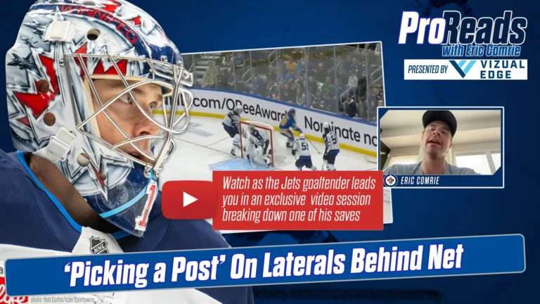 Eric Comrie Pro Reads 15 — picking a post on laterals behind the net