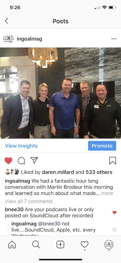 InGoal with Martin Brodeur