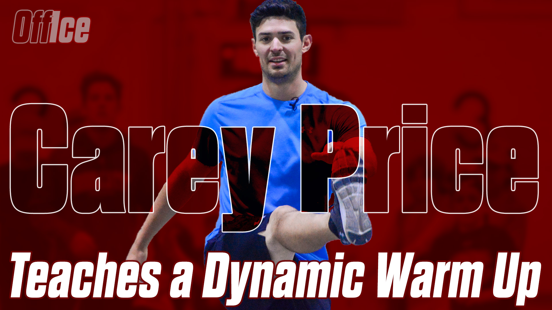 Carey Price teaches warm up