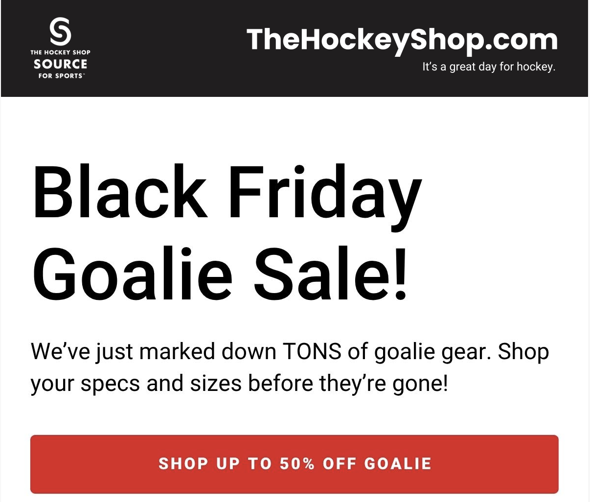 Hockey Shop sale