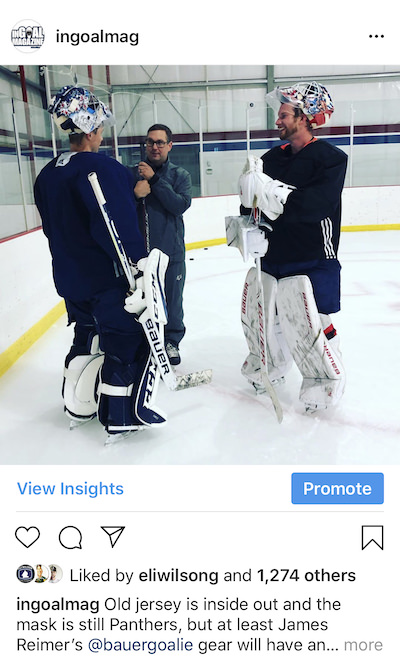 Ryan Cyr, James Reimer and Eric Comrie in Kelowna