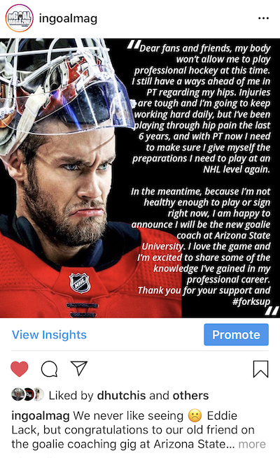 Eddie Lack Instagram