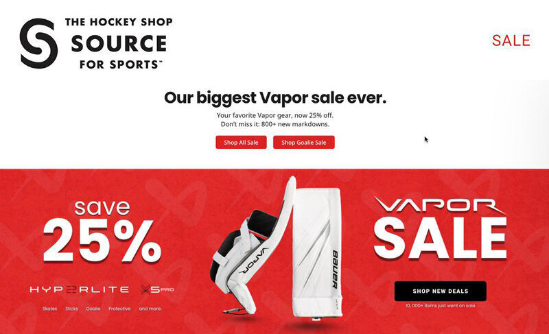 Hockey Shop sale